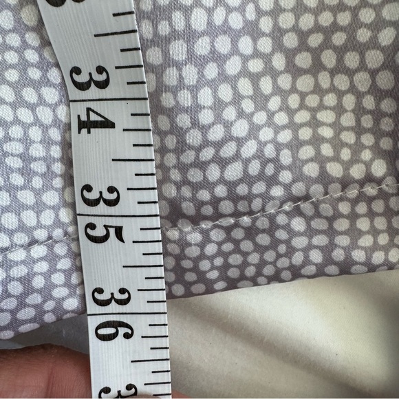 Robe Rene Rofe Satin Sleepwear Robe Silver Gray Dot Print Women's Medium - Picture 5 of 5